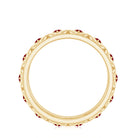Rosec Jewels-Natural Ruby Celtic Knot Wedding Band for Women