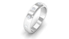 Certified Natural Diamond Mens Wedding Band Natural - ( HI-SI ) - Rosec Jewels