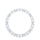 Rosec Jewels-Round and Baguette Cut Moissanite Eternity Wedding Band