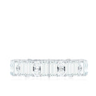 Rosec Jewels-Round and Baguette Cut Moissanite Eternity Wedding Band
