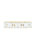 Rosec Jewels-Round and Baguette Cut Moissanite Eternity Wedding Band