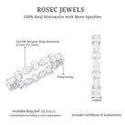 Rosec Jewels-Oval and Marquise Cut Moissanite Stackable Eternity Ring