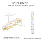 Rosec Jewels-Oval and Marquise Cut Moissanite Stackable Eternity Ring