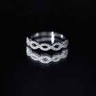Certified Diamond Infinity Eternity Band Natural - ( HI-SI ) - Rosec Jewels
