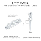 Certified Diamond Infinity Eternity Band Natural - ( HI-SI ) - Rosec Jewels