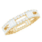 Rosec Jewels-Unique Moissanite Eternity Wedding Band Ring