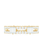 Rosec Jewels-Unique Moissanite Eternity Wedding Band Ring