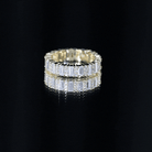 Certified Moissanite Wedding Anniversary Band for Women D-VS1 - Rosec Jewels