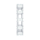 Rosec Jewels-Moissanite Baguette Wedding Band with Certificate