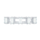 Rosec Jewels-Moissanite Baguette Wedding Band with Certificate