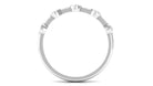 Rosec Jewels-Natural Diamond Half Eternity Ring in Bezel Setting