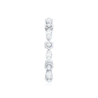 Certified Moissanite Contemporary Eternity Ring D-VS1 - Rosec Jewels