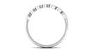 Certified Natural Diamond Heart Eternity Ring in East West Style Natural - ( HI-SI ) - Rosec Jewels