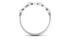 Art Deco Inspired Diamond Half Eternity Ring for Women Natural - ( HI-SI ) - Rosec Jewels
