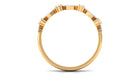 Art Deco Inspired Diamond Half Eternity Ring for Women Natural - ( HI-SI ) - Rosec Jewels