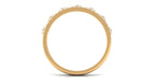 Natural Diamond Half Eternity Ring in Crown Style Natural - ( HI-SI ) - Rosec Jewels