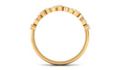 Designer Natural Diamond Infinity Half Eternity Ring Natural - ( HI-SI ) - Rosec Jewels