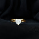 Certified 7 MM Moissanite Heart Ring For Women D-VS1 - Rosec Jewels