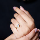 Certified 7 MM Moissanite Heart Ring For Women D-VS1 - Rosec Jewels