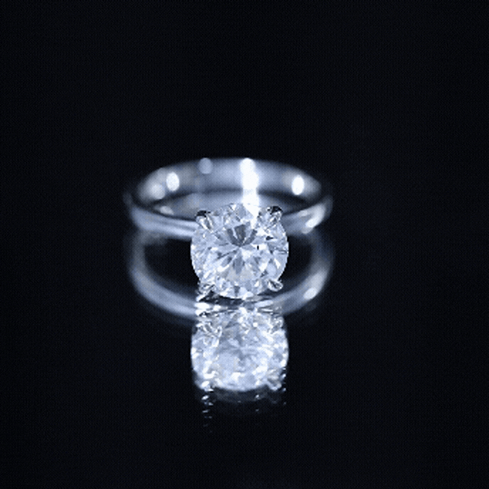 Certified 2.5 CT Lab Grown Diamond Solitaire Engagement Ring Lab - ( EF-VS ) - Rosec Jewels