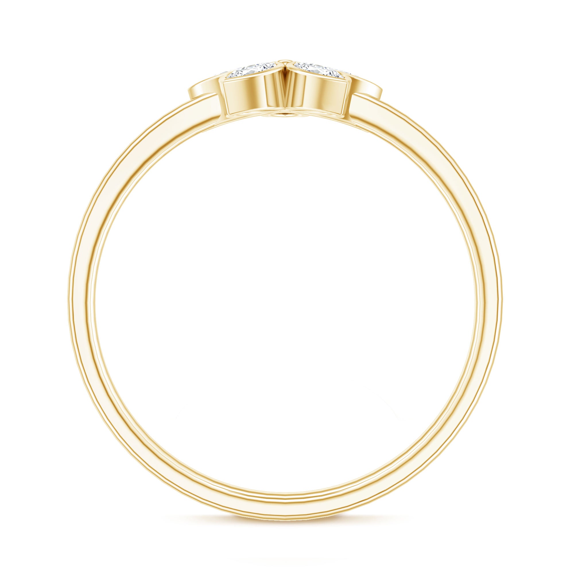 Marquise Cut Lab Grown Diamond Flower Promise Ring for Women Lab - ( EF-VS ) - Rosec Jewels