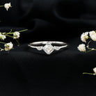 0.7 Carat Asscher Cut Lab Grown Diamond Engagement Ring with Certificate Lab - ( EF-VS ) - Rosec Jewels