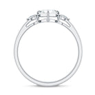 0.7 Carat Asscher Cut Lab Grown Diamond Engagement Ring with Certificate Lab - ( EF-VS ) - Rosec Jewels