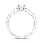 Vintage Looking Lab Grown Diamond Asscher Cut Engagement Ring Lab - ( EF-VS ) - Rosec Jewels