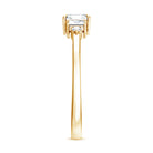 Certified 0.7 Carat Lab Grown Diamond Asscher Cut Engagement Ring Lab - ( EF-VS ) - Rosec Jewels