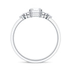 0.7 Carat Asscher Cut Lab Grown Diamond Engagement Ring for Women Lab - ( EF-VS ) - Rosec Jewels