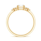 0.7 Carat Asscher Cut Lab Grown Diamond Engagement Ring for Women Lab - ( EF-VS ) - Rosec Jewels