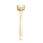 0.7 Carat Asscher Cut Lab Grown Diamond Engagement Ring for Women Lab - ( EF-VS ) - Rosec Jewels
