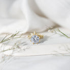 Floral Inspired Lab Grown 4 Carat Diamond Wedding Ring Set IGI Certified Lab - ( E-VS1 ) - Rosec Jewels