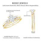 IGI Certified Lab Grown Diamond Engagement Ring with Wedding Band Lab - ( E-VS1 ) - Rosec Jewels