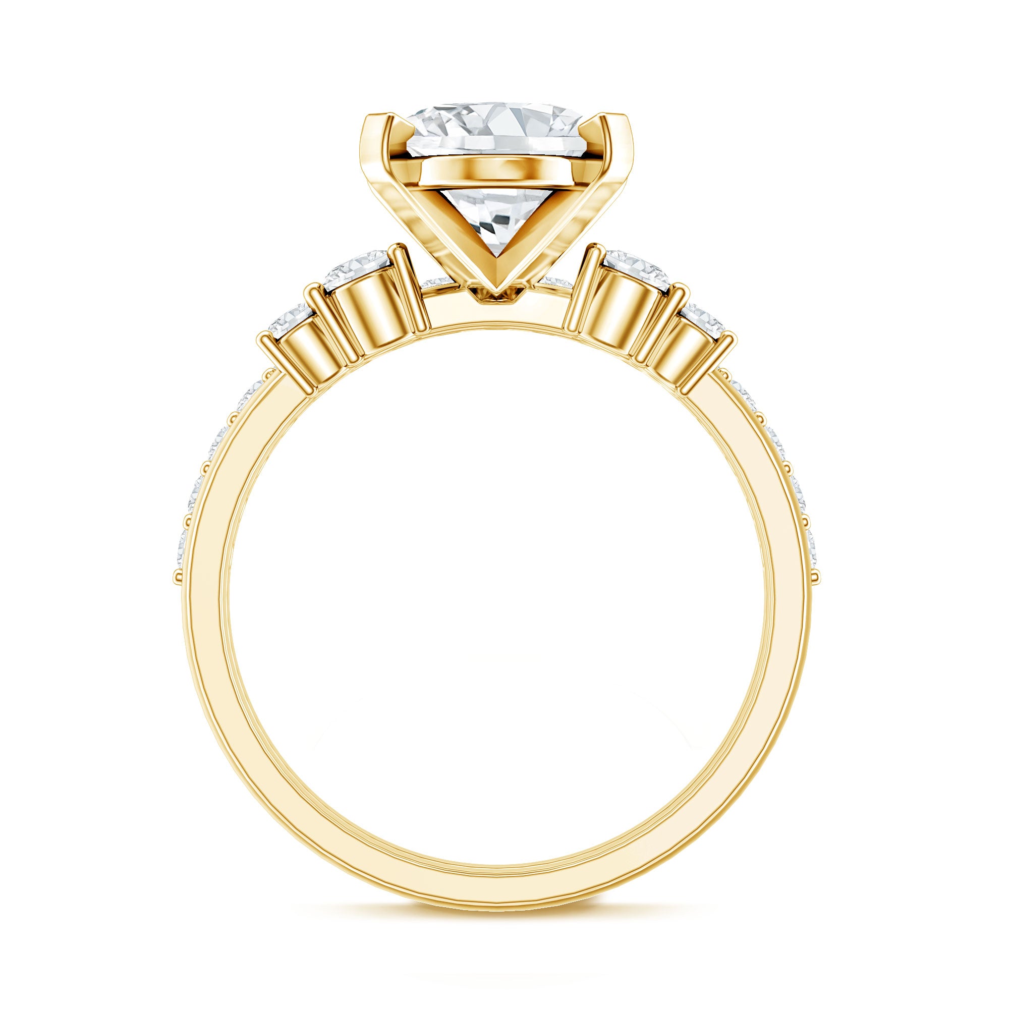 IGI Certified 3 Carat Oval Lab Grown Diamond Marriage Ring Set for Women Lab - ( EF-VS ) - Rosec Jewels