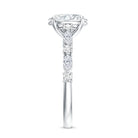 2 Carat Oval Lab Grown Diamond Engagement Ring with IGI Certificate Lab - ( EF-VS ) - Rosec Jewels