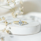 1.2 Carat IGI Certified Oval Cut Lab Grown Diamond Solitaire Engagement Ring Lab - ( E-VS1 ) - Rosec Jewels