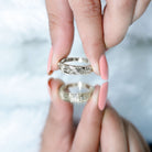 Certified Diamond Three Stone Band Ring for Men Natural - ( HI-SI ) - Rosec Jewels