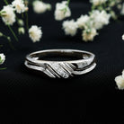 Certified Diamond Three Stone Band Ring for Men Natural - ( HI-SI ) - Rosec Jewels
