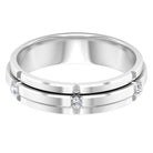 Rosec Jewels-Natural Mens Diamond Band Ring with Certificate