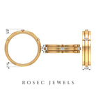 Rosec Jewels-Natural Mens Diamond Band Ring with Certificate