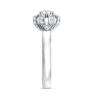 Certified Real Diamond Flower Engagement Ring for Women Natural - ( HI-SI ) - Rosec Jewels