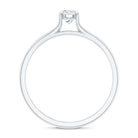 Promise Ring with Moissanite in Claw Setting D-VS1 - Rosec Jewels