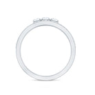 Certified Moissanite 3 Stone Anniversary Ring for Women D-VS1 - Rosec Jewels