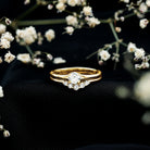 Real Diamond Minimal Wedding Ring Set Natural - ( HI-SI ) - Rosec Jewels
