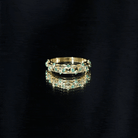 Rosec Jewels-Natural Emerald Filigree Wedding Band for Women