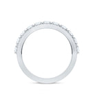 Certified Moissanite Wedding Anniversary Band Ring for Women D-VS1 - Rosec Jewels