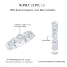 Rosec Jewels-Vintage Inspired Moissanite Beaded Wedding Band