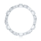 Rosec Jewels-Vintage Inspired Moissanite Beaded Wedding Band