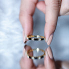 Bar Set Black Onyx and Diamond Half Eternity Wedding Band AAA - Rosec Jewels